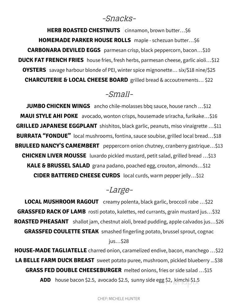 Hamlet and Ghost - Saratoga Springs, NY menu_pic