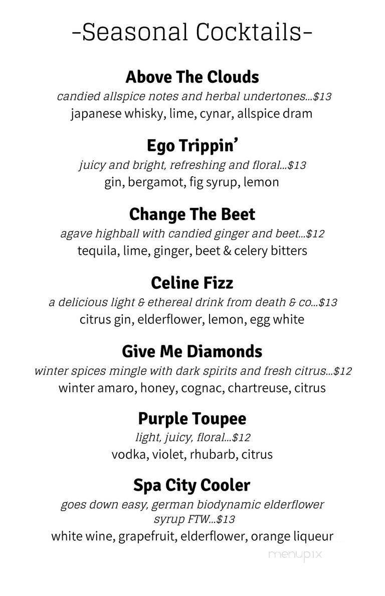 Hamlet and Ghost - Saratoga Springs, NY menu_pic