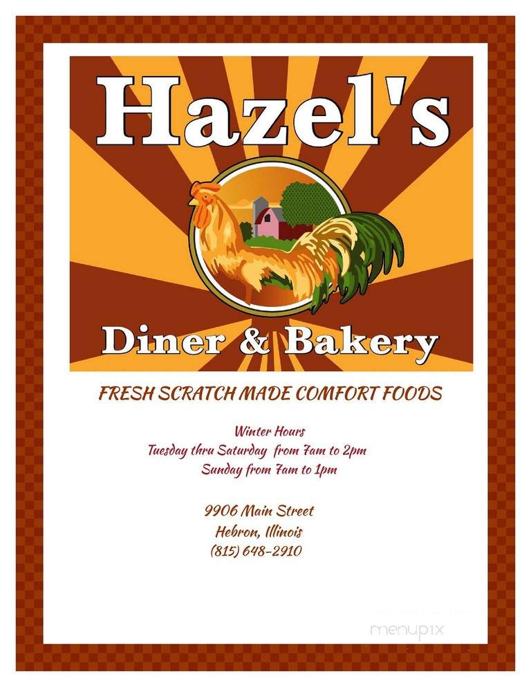 Hazel's Diner And Bakery - Hebron, IL menu_pic