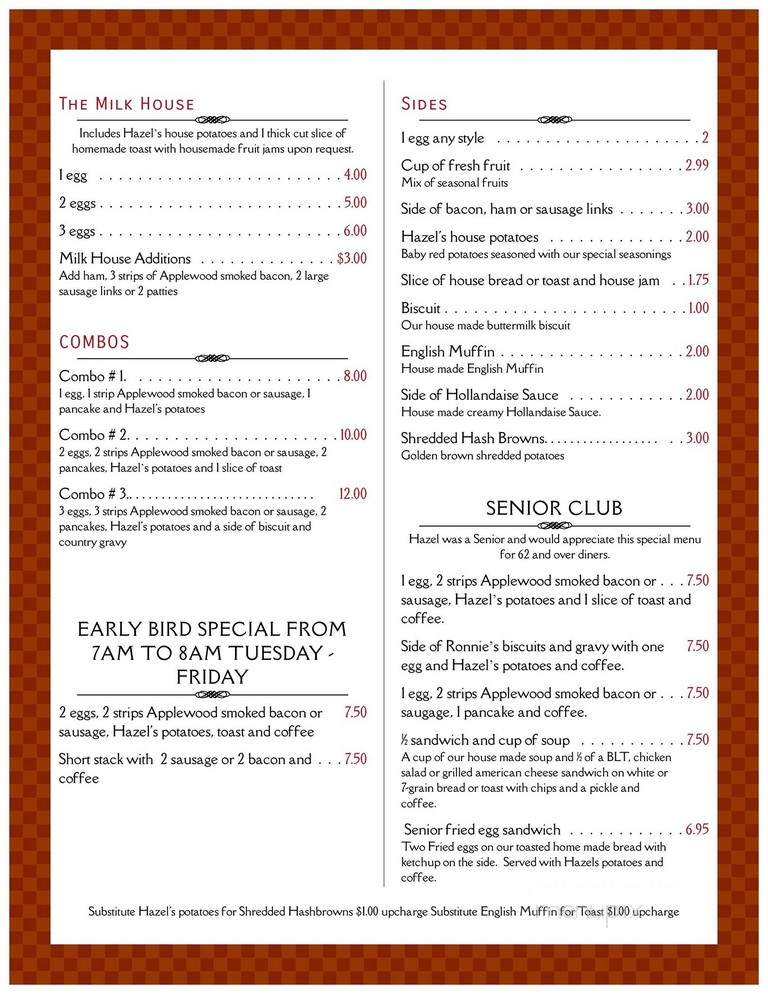 Hazel's Diner And Bakery - Hebron, IL menu_pic