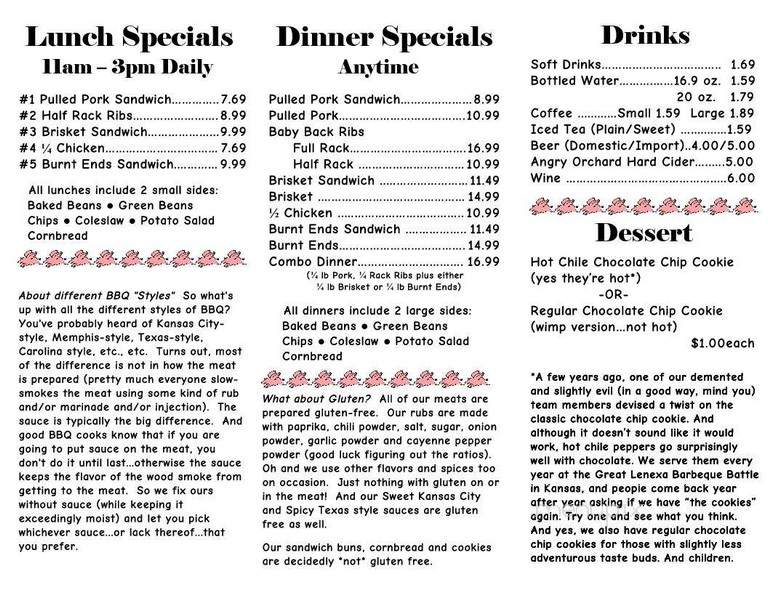 I Burnt Mine Barbeque - Naples, FL menu_pic