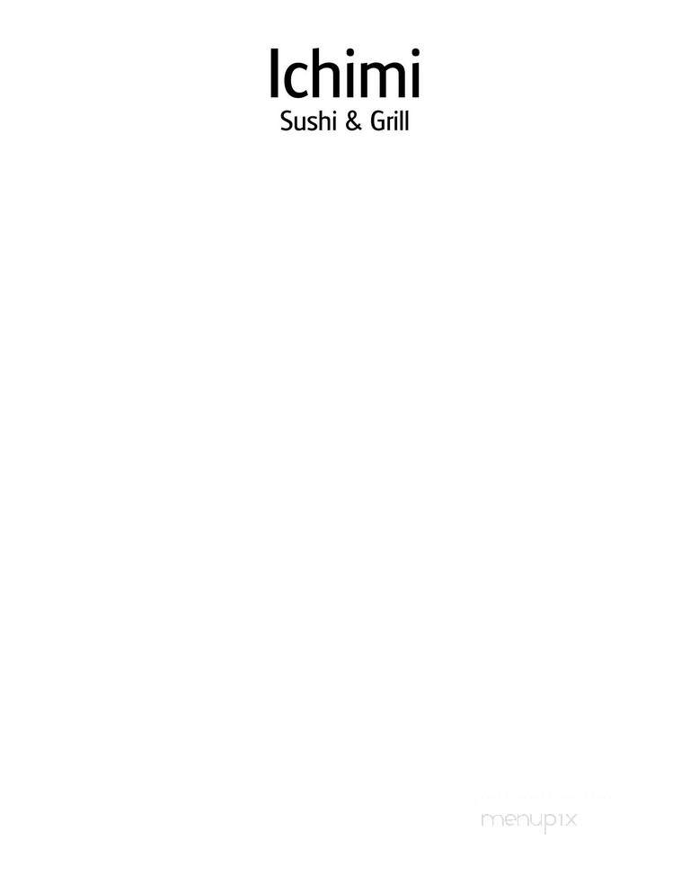 Ichimi Sushi - Battle Creek, MI menu_pic