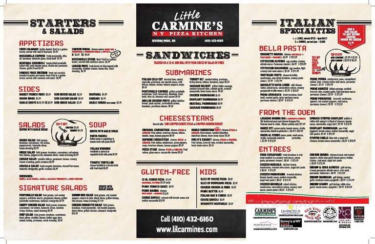Little Carmine's NY Pizza Kitchen - Severna Park, MD menu_pic