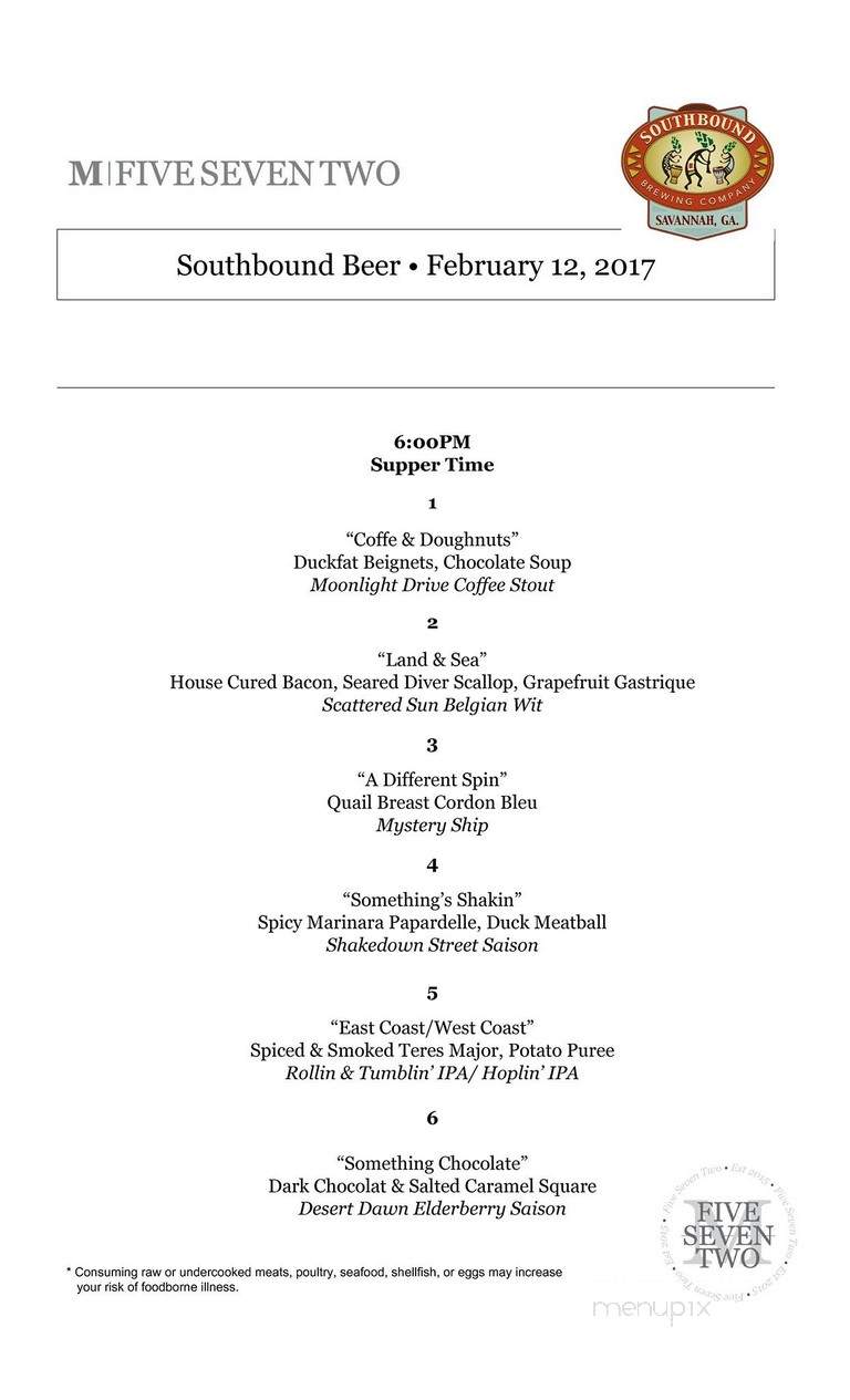 M572 - Tucker, GA menu_pic