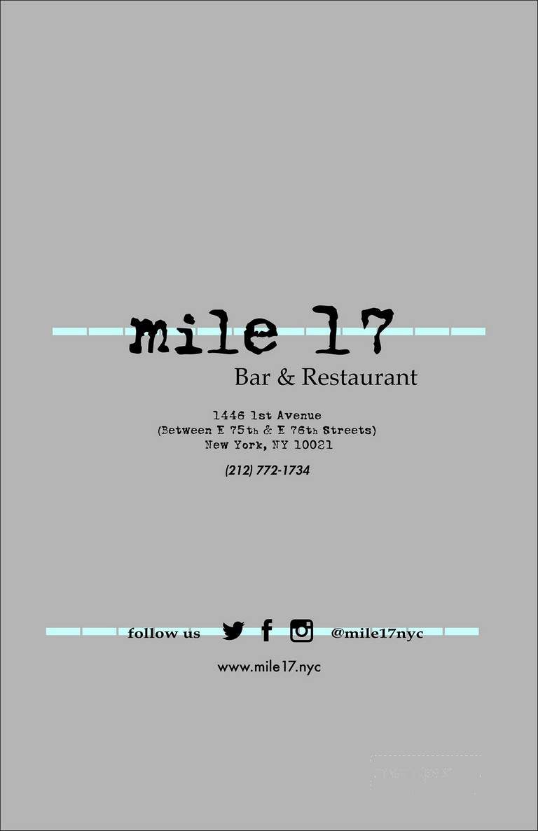 Mile 17 Bar & Restaurant - New York, NY