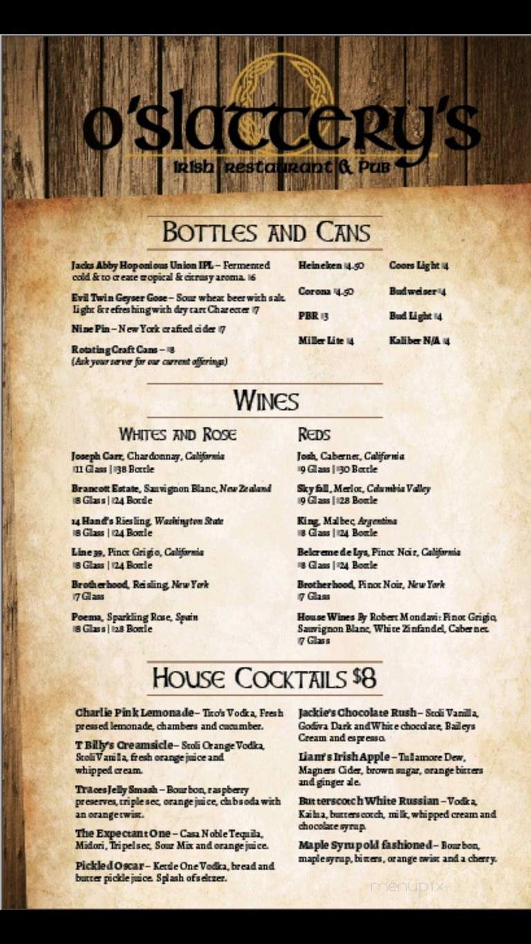 OSlatterys Irish Restaurant and Pub - Delmar, NY