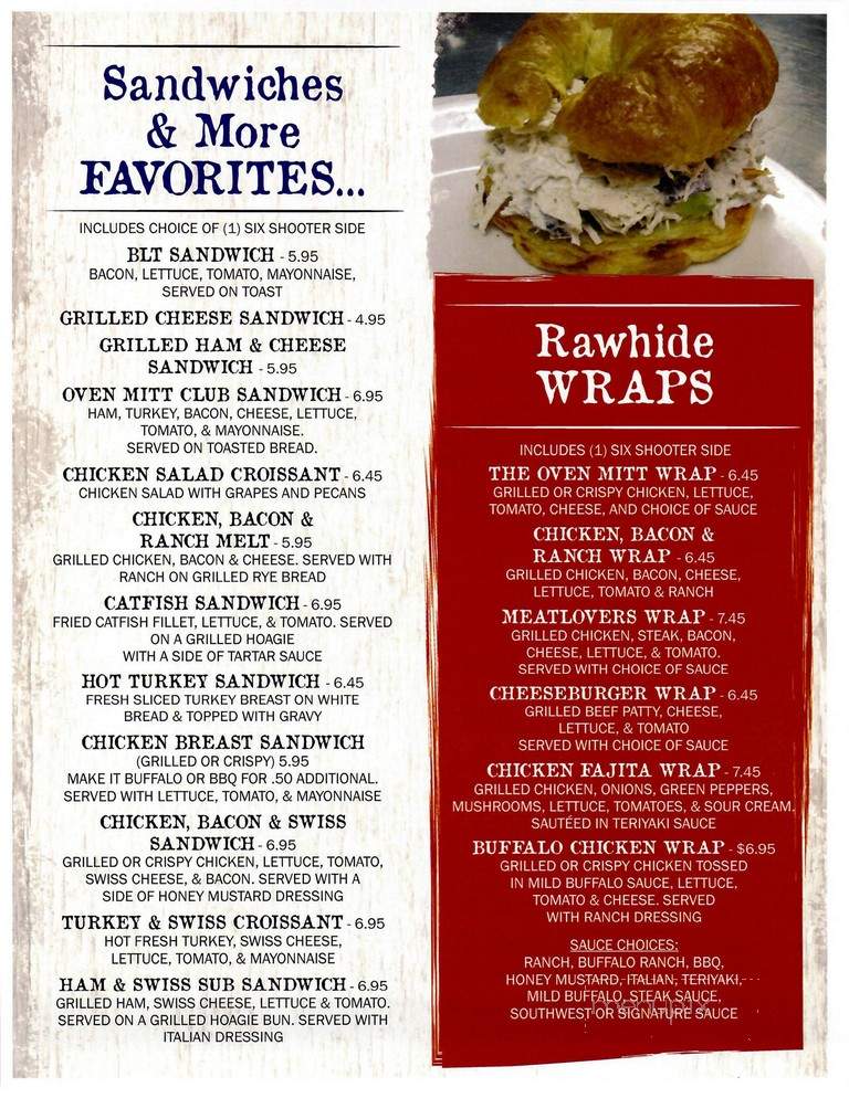 Oven Mitt - Barbourville, KY menu_pic