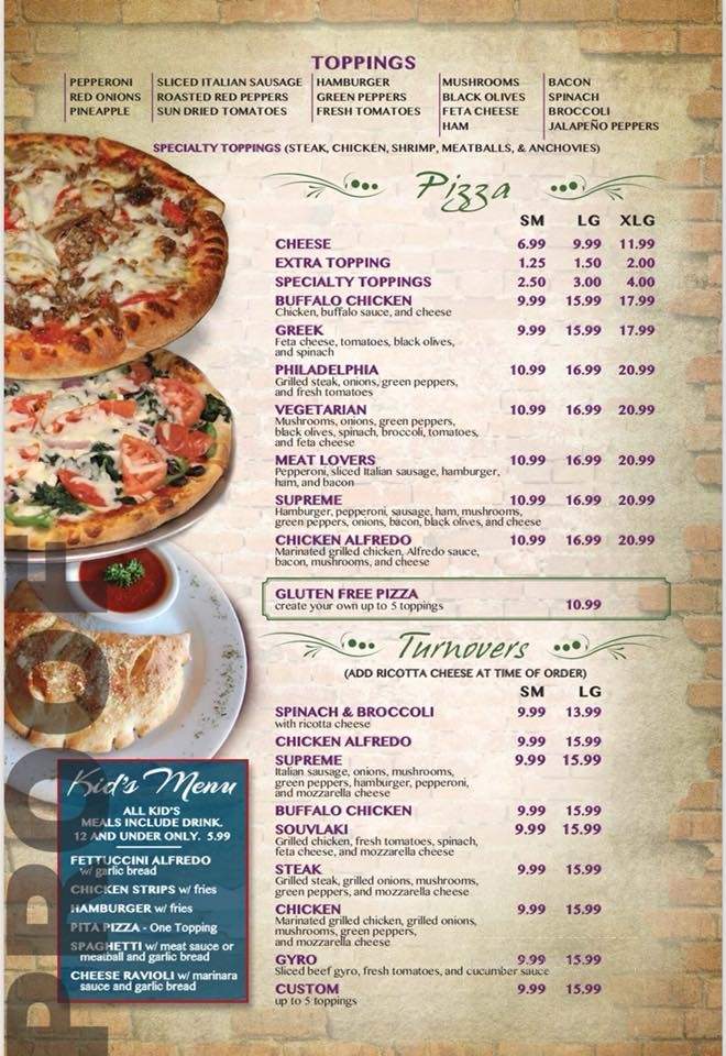 Portobello's Italian Bistro - Johnson City, TN menu_pic