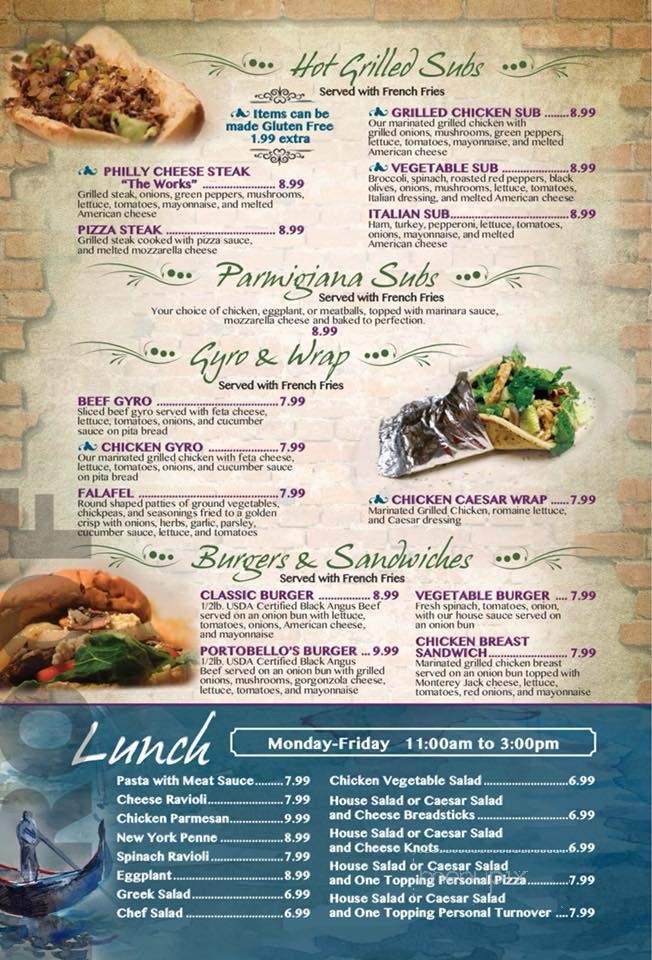 Portobello's Italian Bistro - Johnson City, TN menu_pic