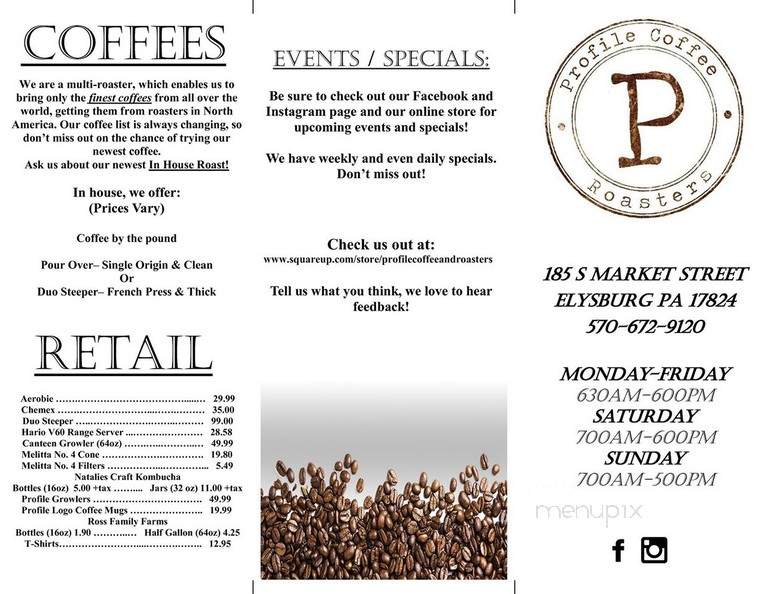 Profile Coffee & Roasters - Elysburg, PA