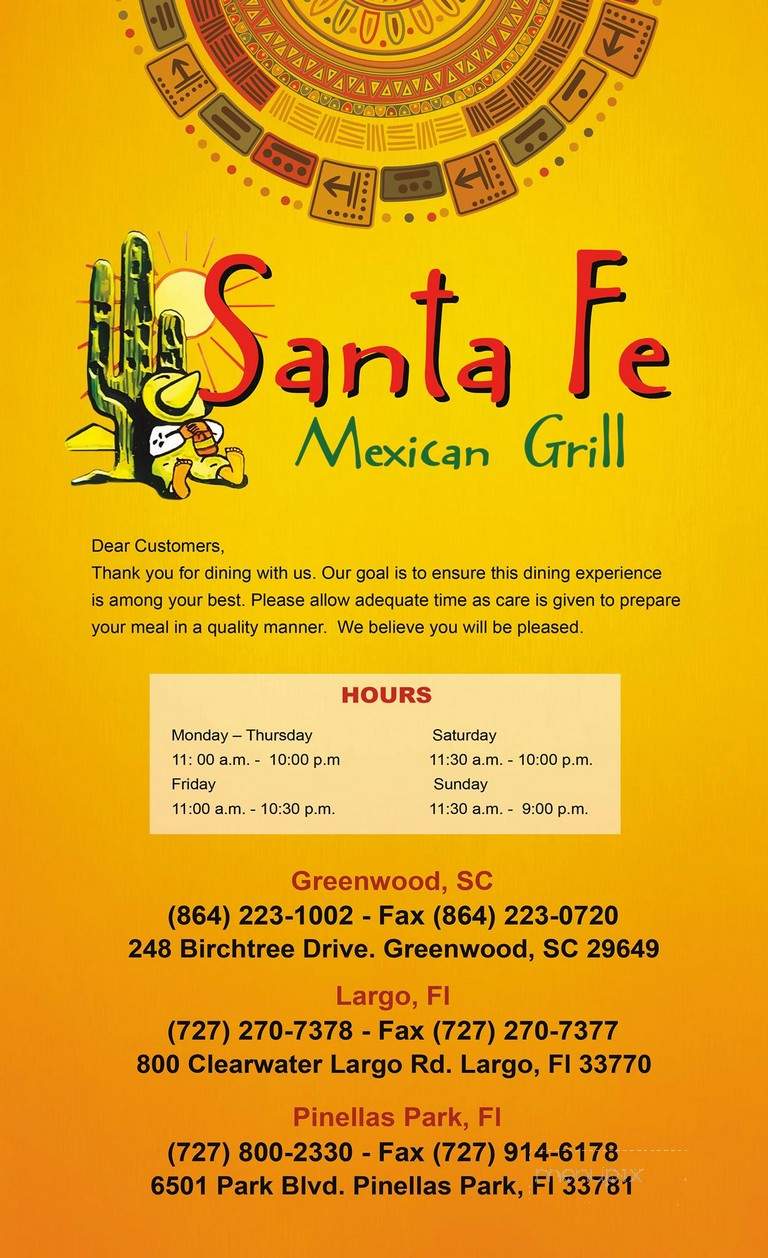 Santa Fe Mexican Grill - Largo, FL