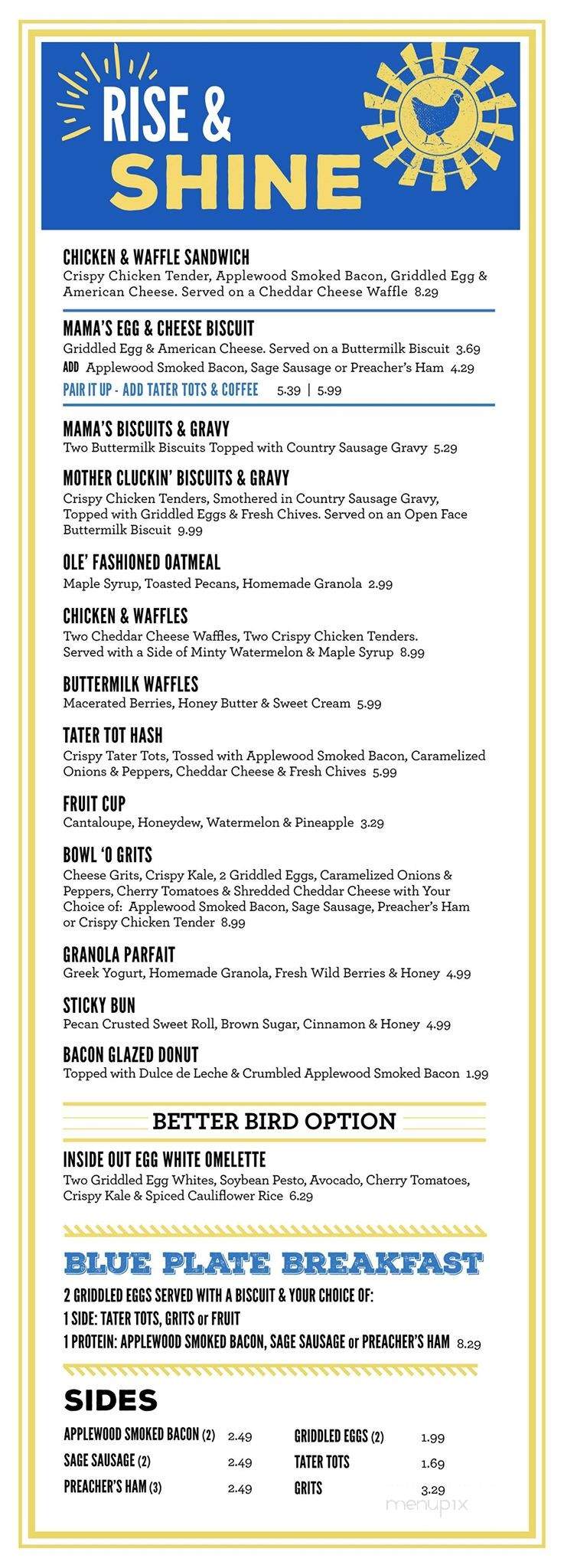 Spring Chicken - Coral Gables, FL menu_pic