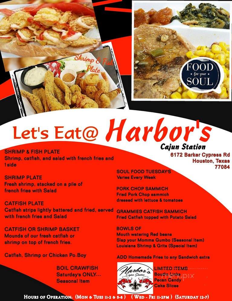 The Cajun Station - Friendswood, TX menu_pic
