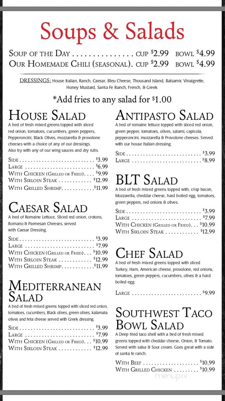 The Last Call - Canonsburg, PA menu_pic