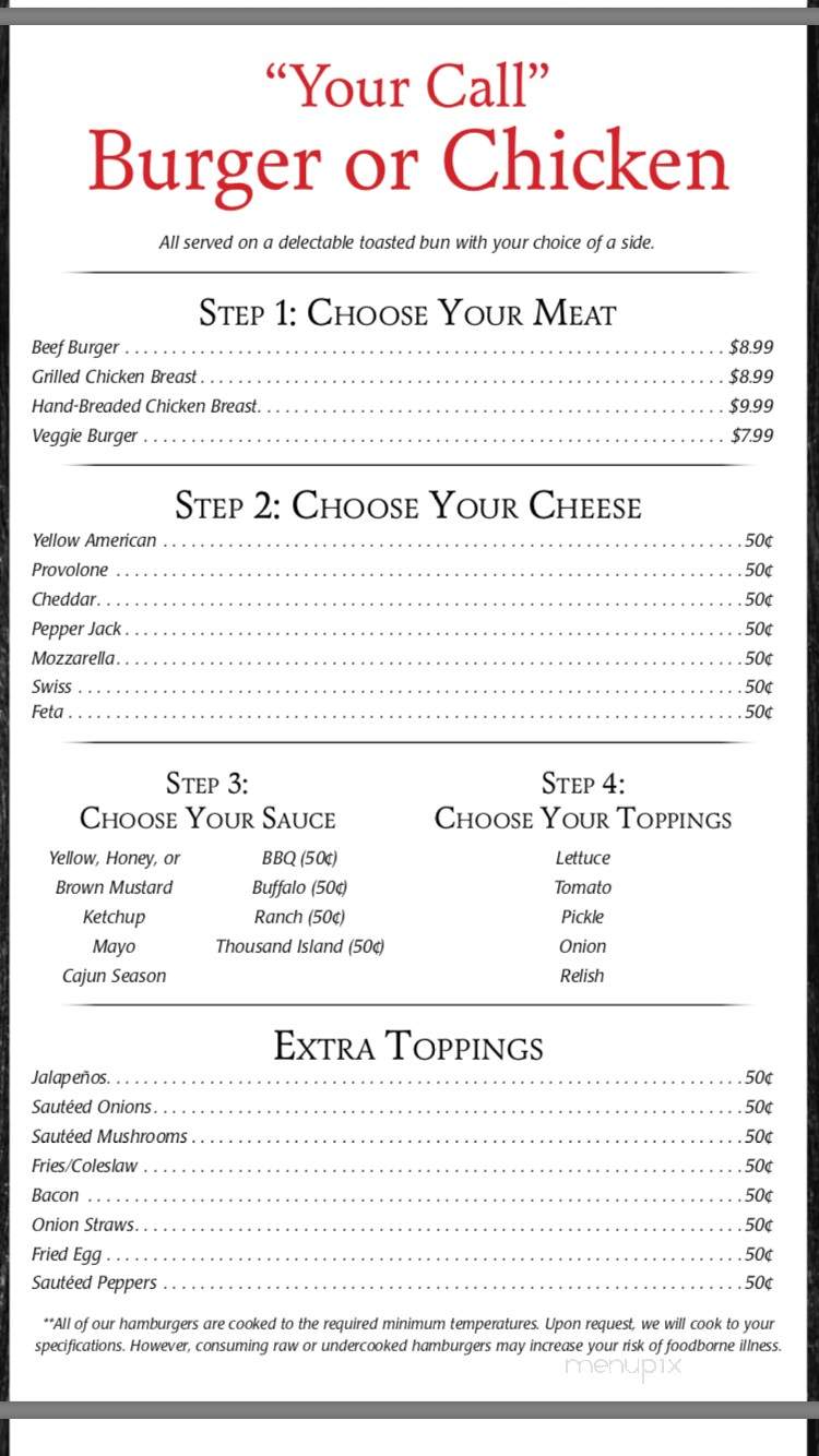 The Last Call - Canonsburg, PA menu_pic