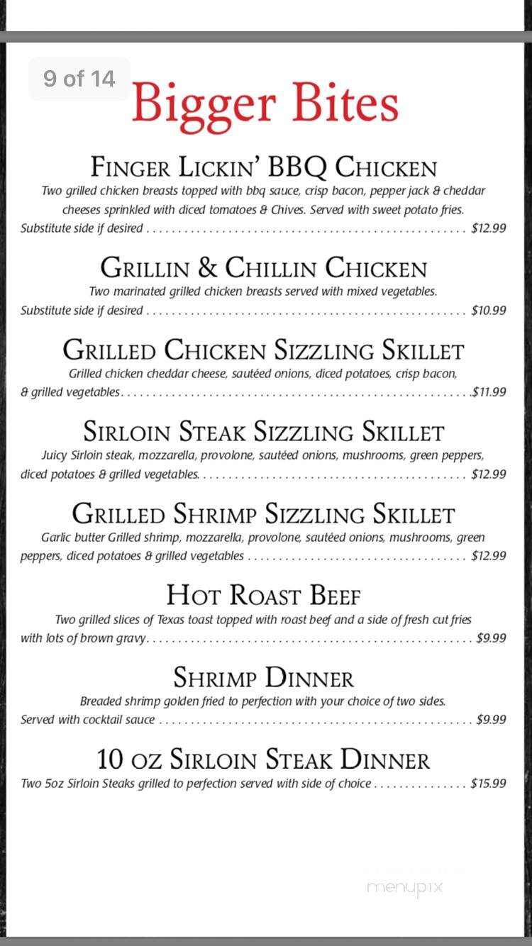 The Last Call - Canonsburg, PA menu_pic
