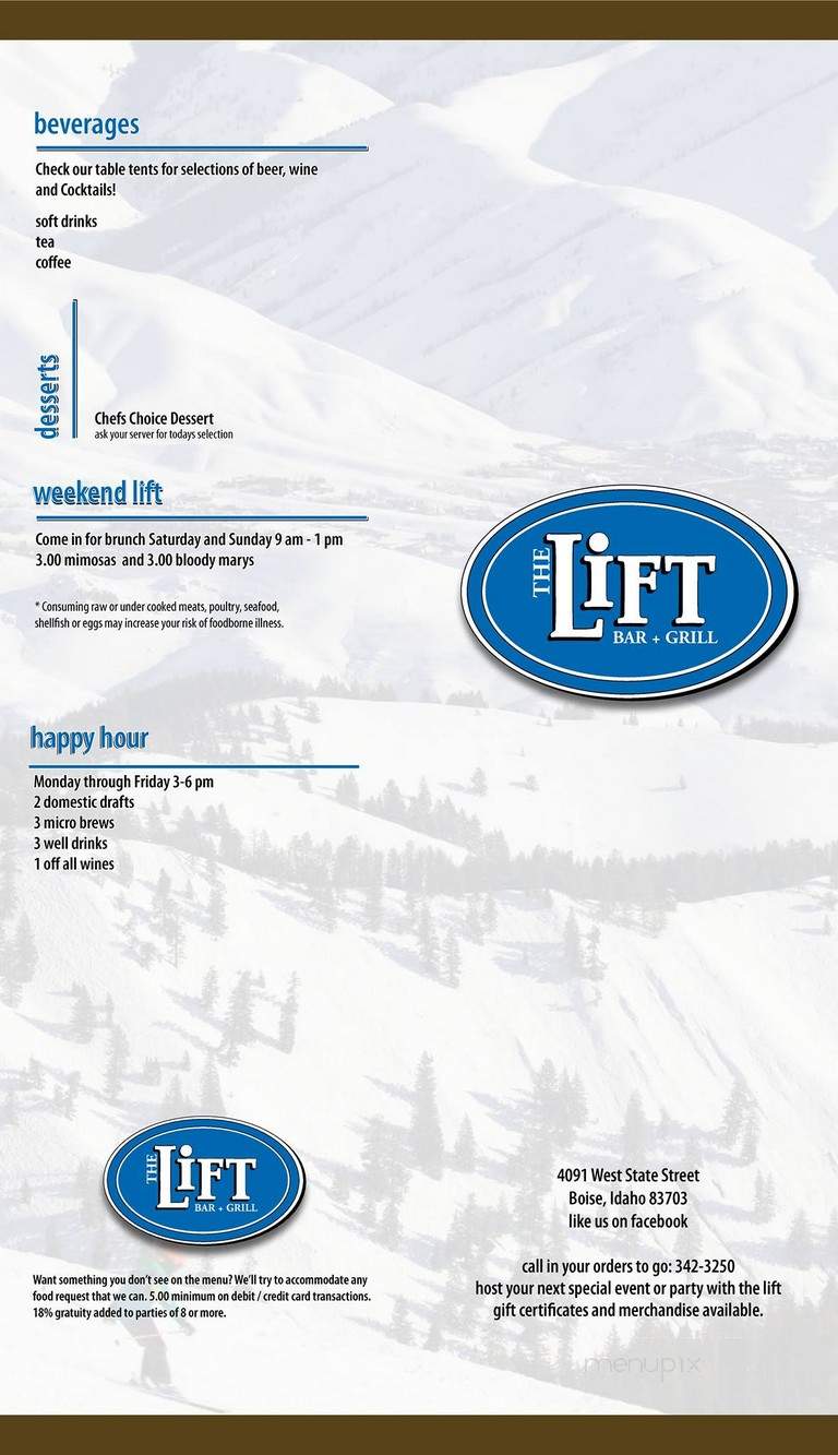 The Lift Bar + Grill 2 - Boise, ID menu_pic