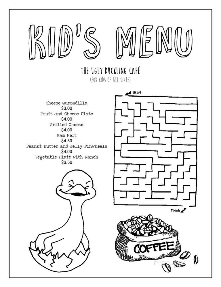 The Ugly Duckling Cafe - Mandeville, LA menu_pic