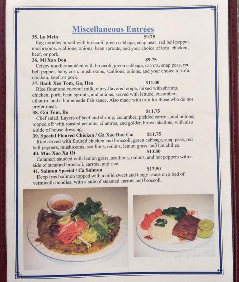 Viet Thai Restaurant - Essex, VT menu_pic