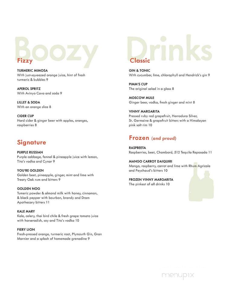 Vinaigrette - Austin, TX menu_pic
