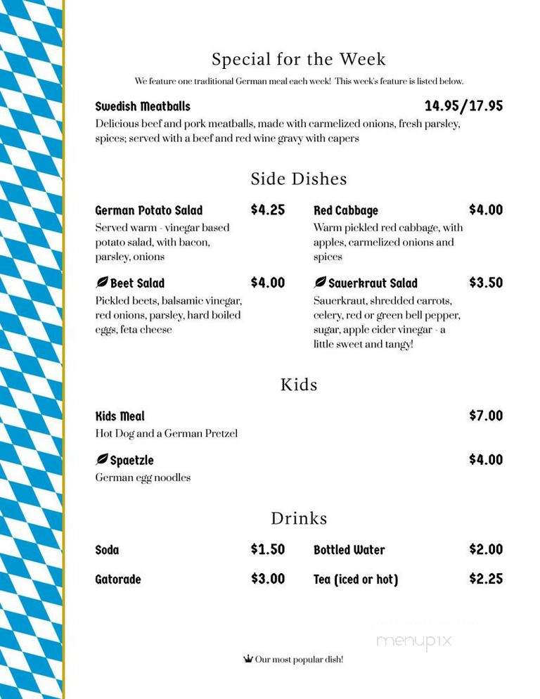Wagener's Delicatessen & Cafe - Au Train, MI menu_pic