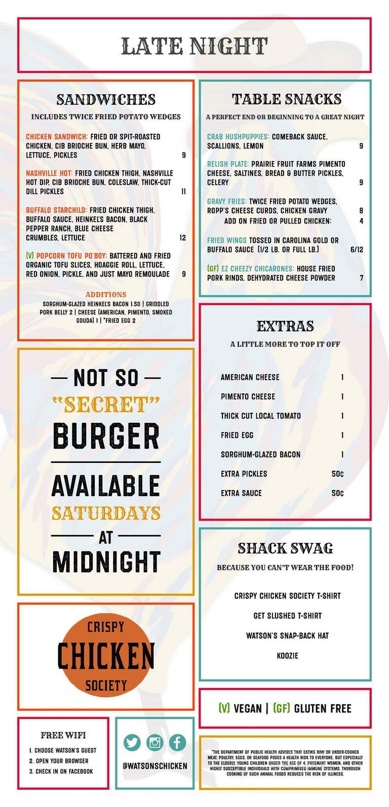 Watson's Shack & Rail - Champaign, IL menu_pic