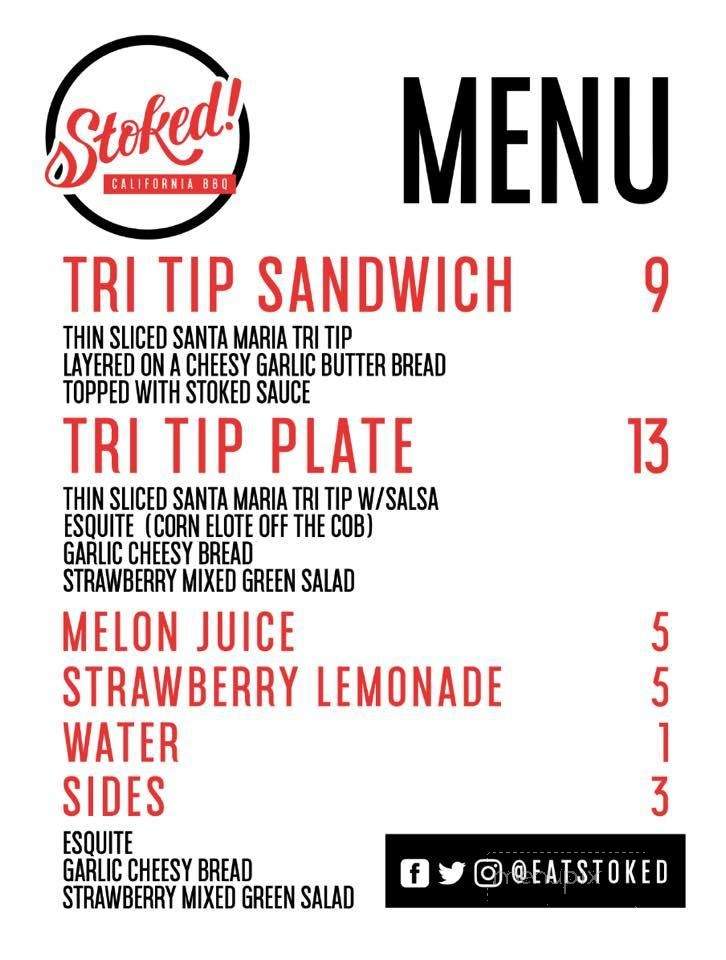 Stoked California BBQ - Los Angeles, CA menu_pic