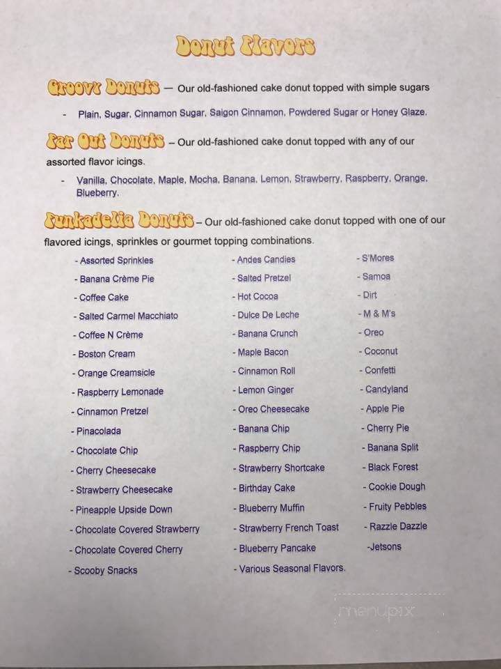 Peace, Love and Little Donuts of Robinson - McKees Rocks, PA menu_pic