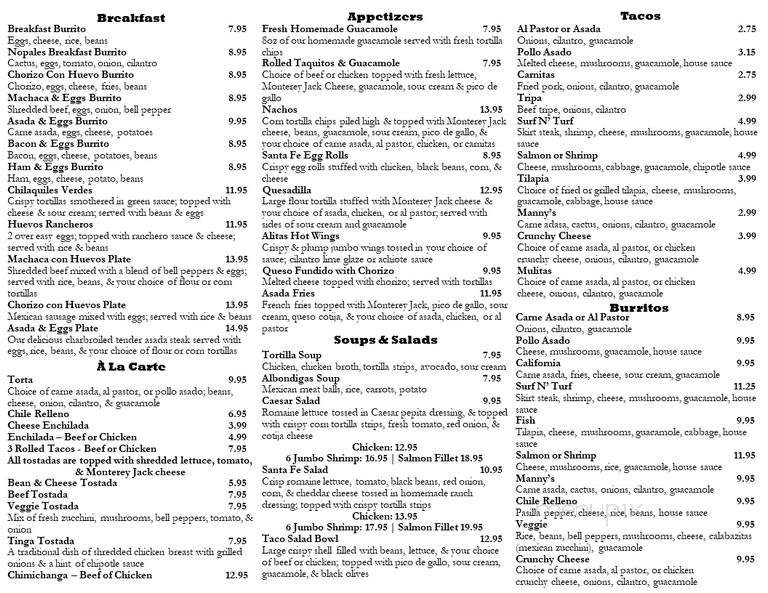 Tacos Los Gorditos - Idyllwild, CA menu_pic