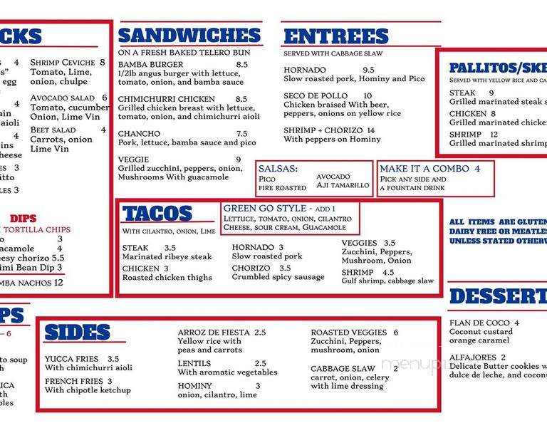 Riobamba - Glenview, IL menu_pic
