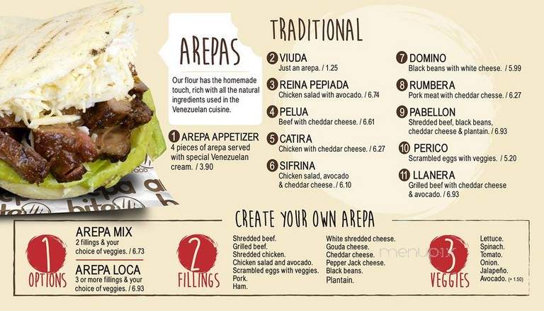 Arepa Bite Latin Food - Mounds View, MN menu_pic