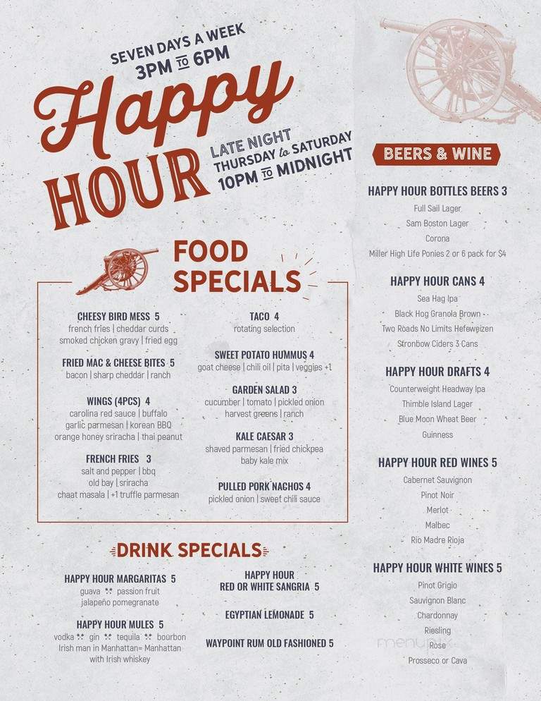 Taprock Beer Bar & Refuge - Unionville, CT menu_pic