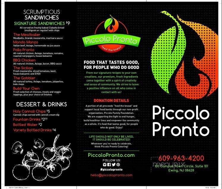 Piccolo Pronto - Ewing, NJ menu_pic
