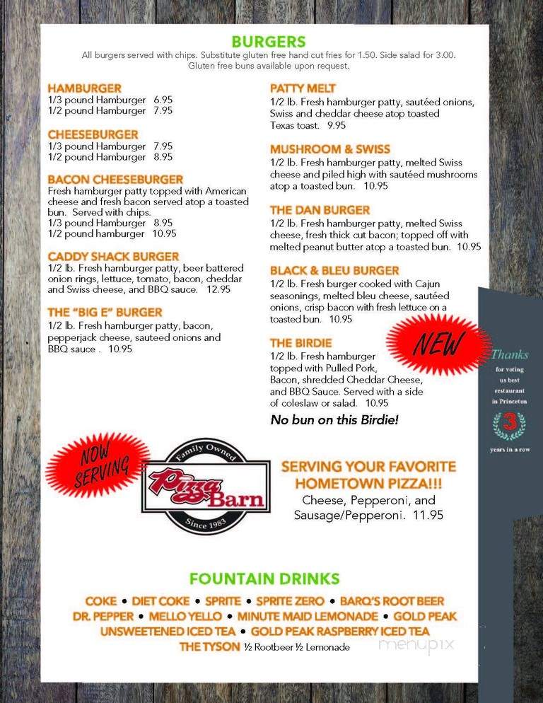 Fore Seasons Clubhouse Bar & Grill - Princeton, MN menu_pic
