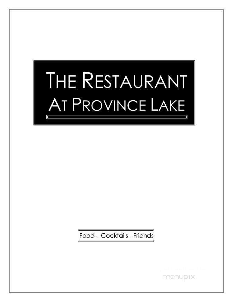 Restaurant At Province Lake - Parsonsfield, ME