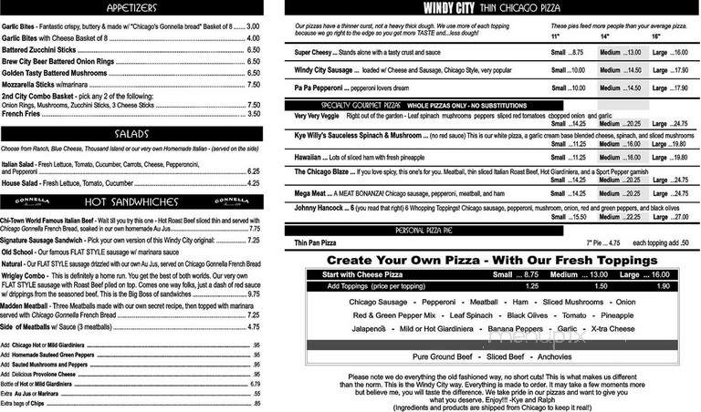Windy City Pizza - Delray Beach, FL menu_pic