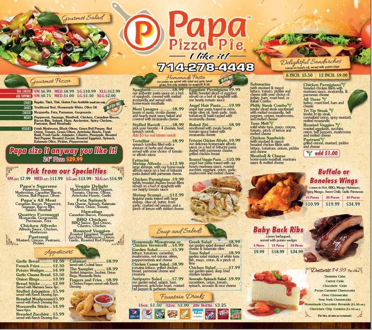 Papa Pizza Pie - Fullerton, CA