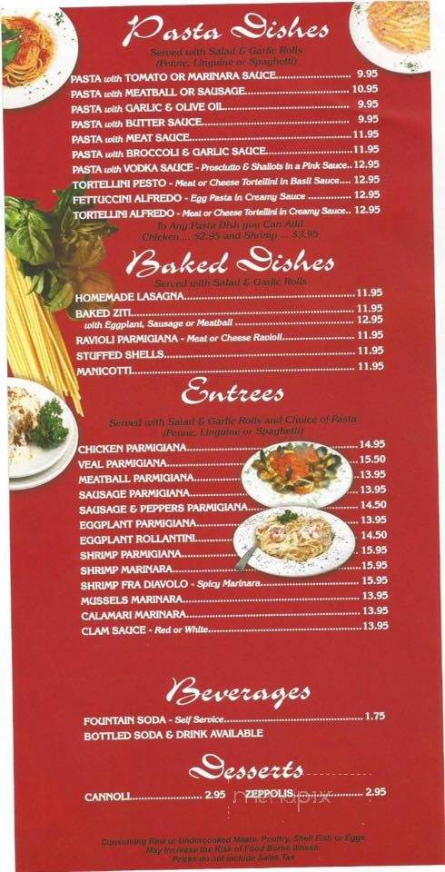 Joeys Pizza - Dunmore, PA menu_pic