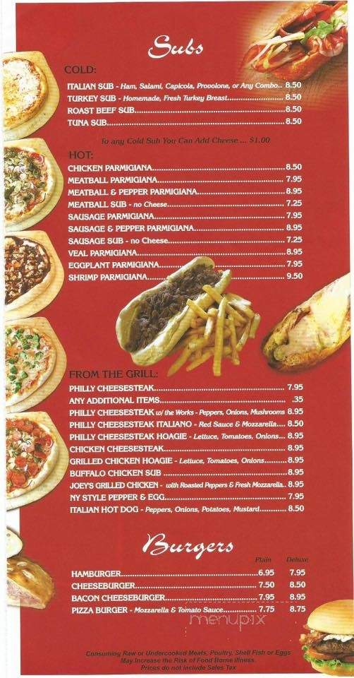 Joeys Pizza - Dunmore, PA menu_pic