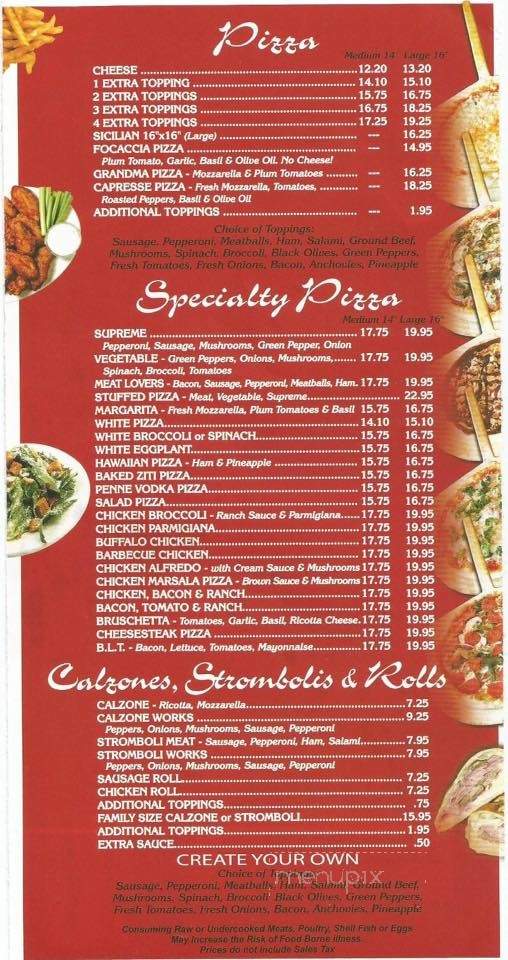 Joeys Pizza - Dunmore, PA menu_pic