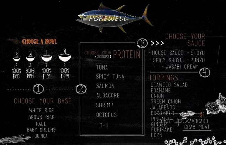 Pokewell - Los Angeles, CA menu_pic