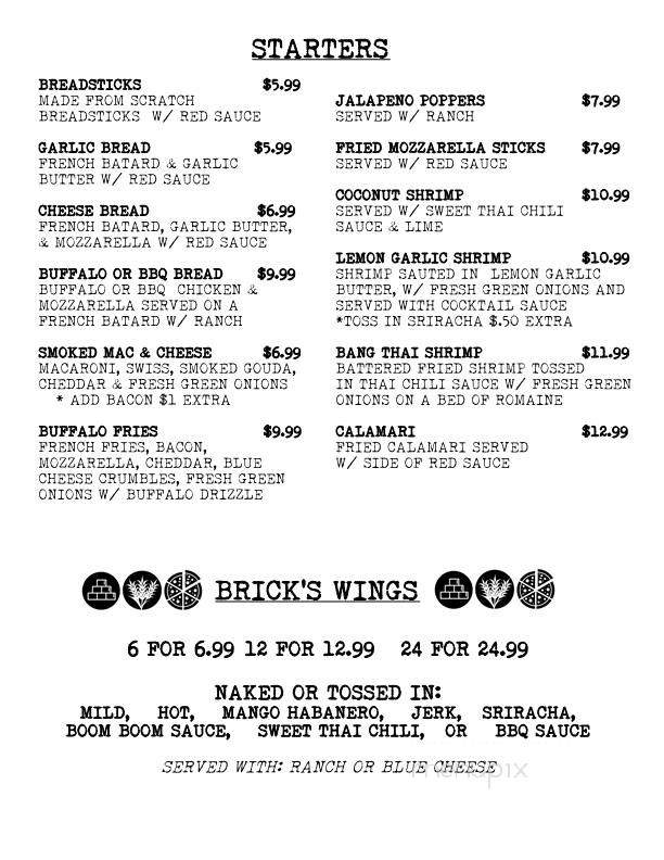 Bricks & Barley Pizza - Panama City Beach, FL menu_pic