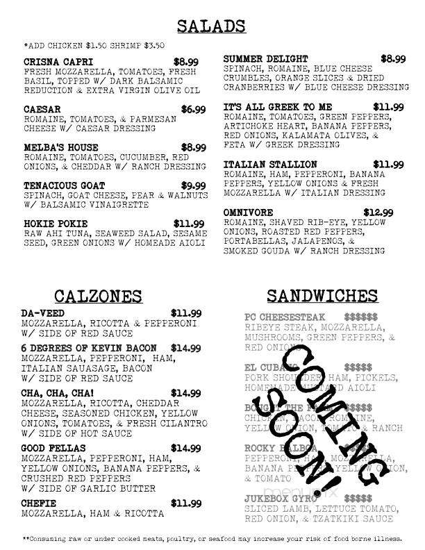 Bricks & Barley Pizza - Panama City Beach, FL menu_pic