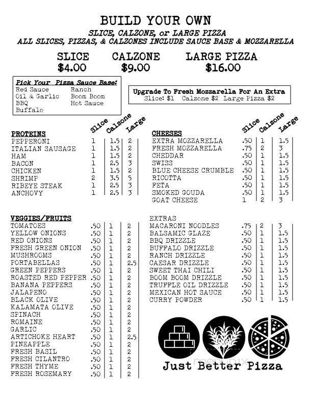 Bricks & Barley Pizza - Panama City Beach, FL menu_pic
