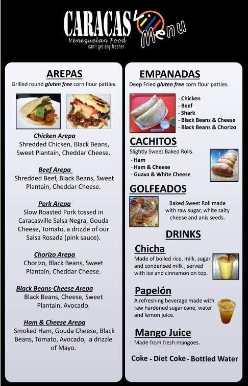 Caracasville - Nashville, TN menu_pic