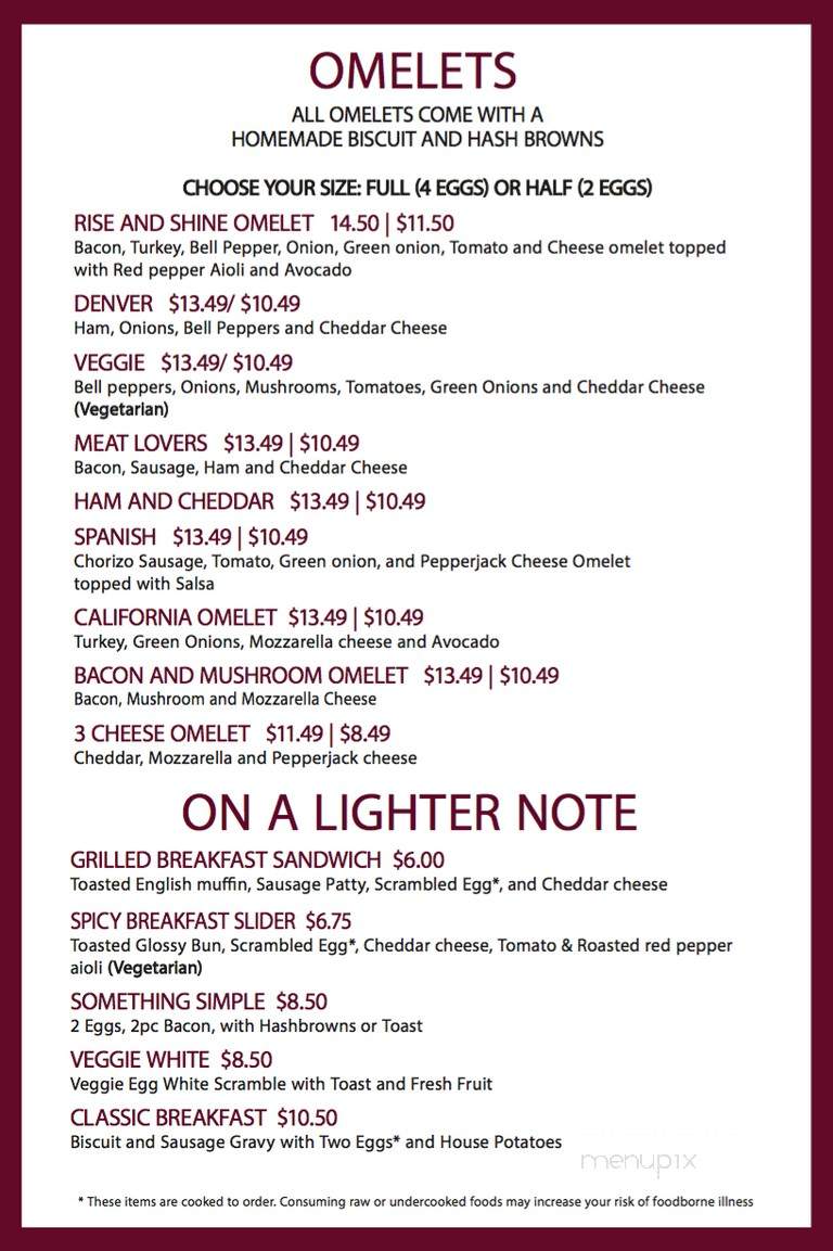 Biscuit House - Lakewood, WA menu_pic