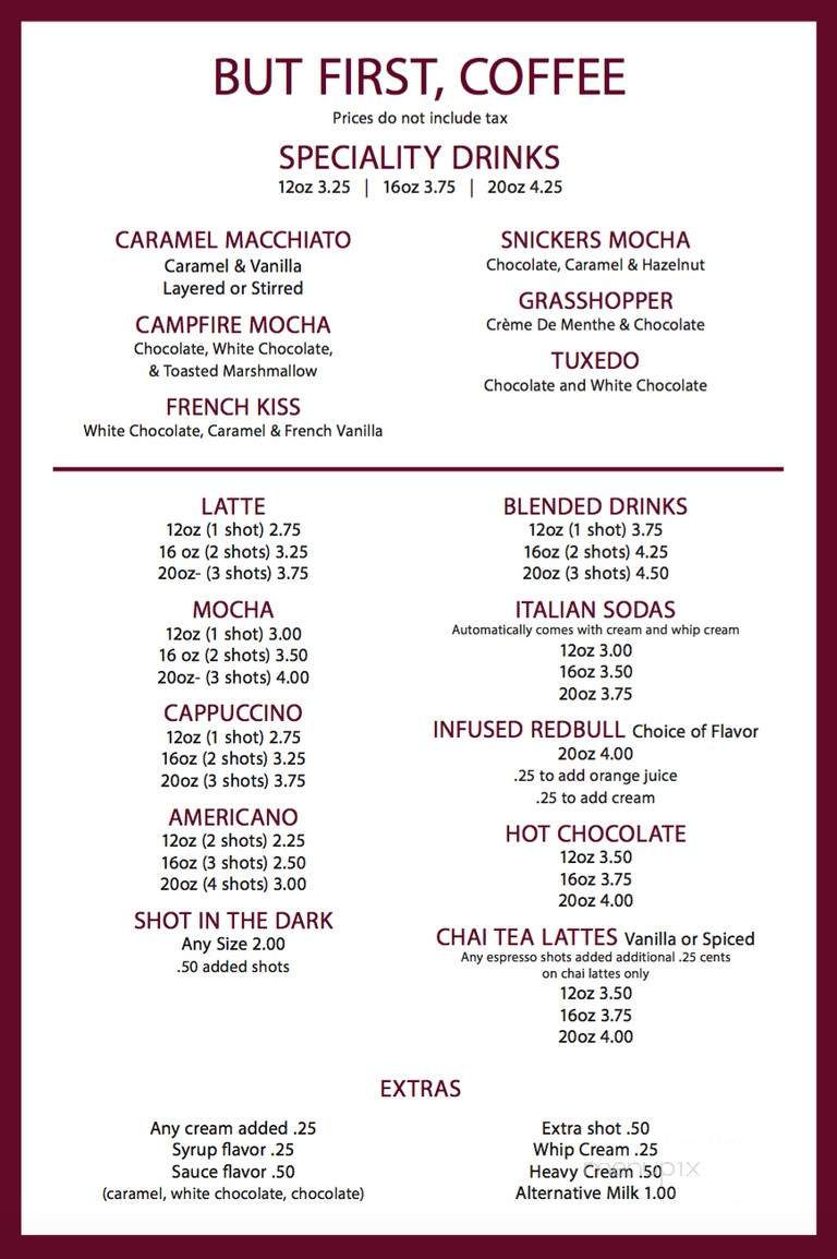 Biscuit House - Lakewood, WA menu_pic