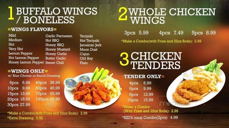 Wings 21 Woodmore - Lanham, MD menu_pic