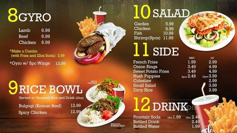 Wings 21 Woodmore - Lanham, MD menu_pic