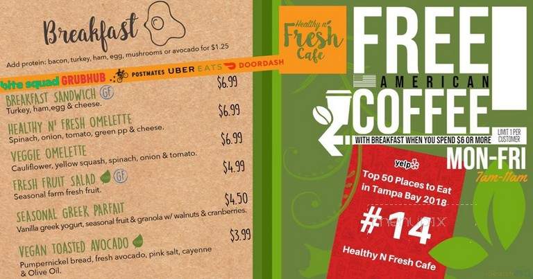 Healthy N Fresh Cafe - Tampa, FL